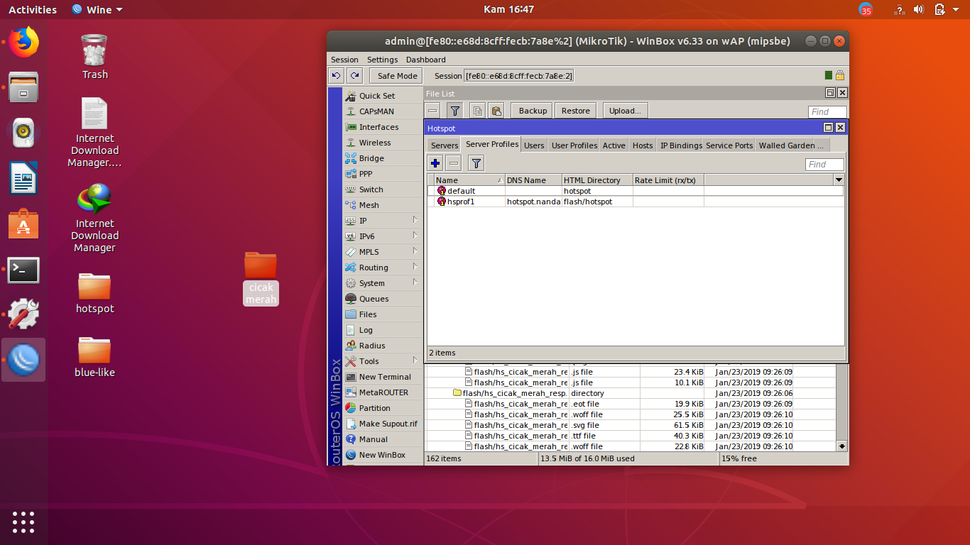 ganti template hotspot mikrotik