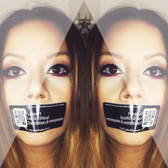 Fair & Ethical Translators and Interpreters, Sticker Tagging Campaign via www.elingual.net