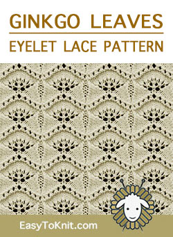 Easy Eyelet Lace Knitting Pattern