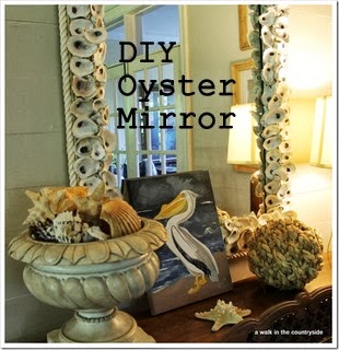 DIY Oyster Mirror