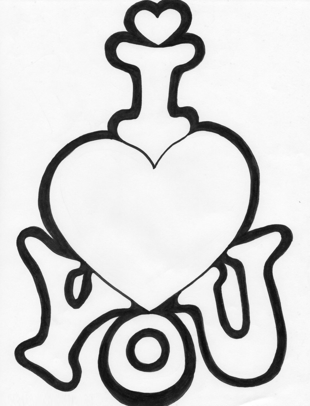 i love you coloring pages to print - photo #13