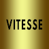 Gouden Vitesse wallpaper met zwarte tekst Vitesse