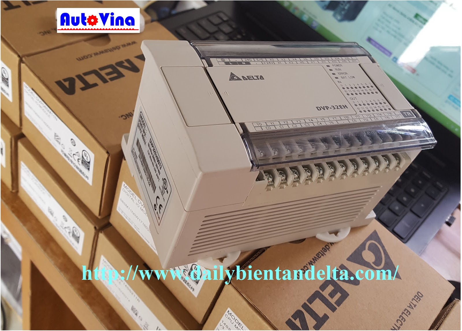 PLC Delta DVP32EH00T3 Đại lý bán, phân phối bộ điều khiển lập trình PLC Delta DVP32EH00T3