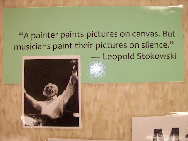 Music In Our Schools Month bulletin board with quotes