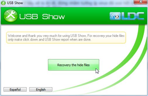 USB Show – Phần mềm hiện file ẩn trong USB USB Show – Phần mềm hiện file ẩn trong USB