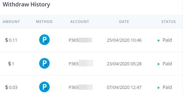 earnings history argonclick withdraw history