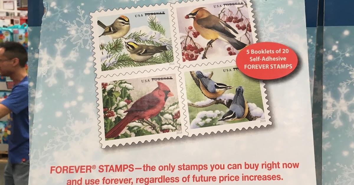 1st Class Forever Stamps (5 books of 20) Costco Weekender