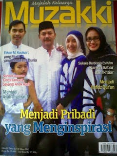 Edvan dan Keluarga menjadi cover Majalah Muzakki