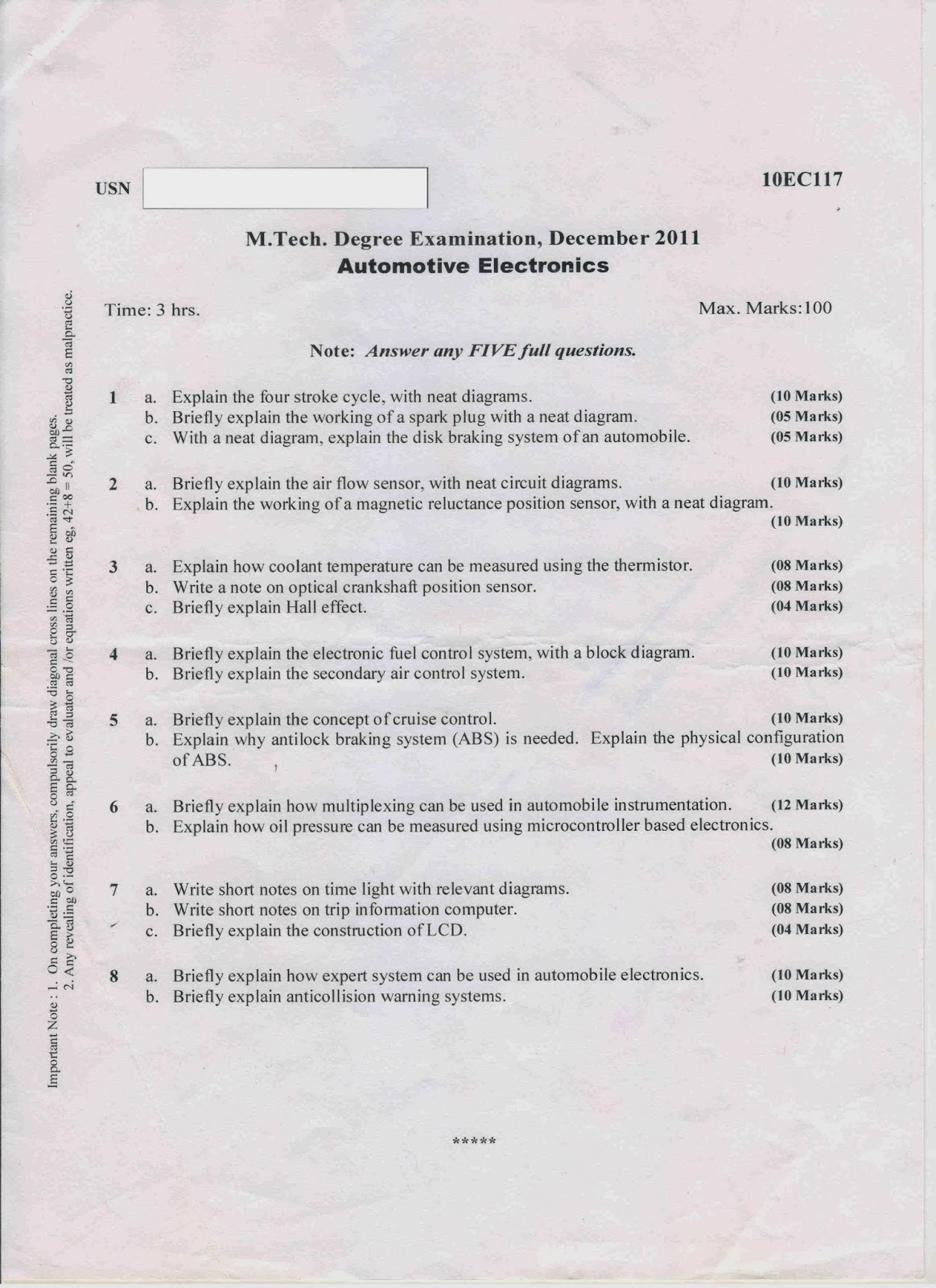 ALL STUDY MATERIALS IN ONE PIT VTU Mtech (Digital Electronics), Question Papers 1st sem