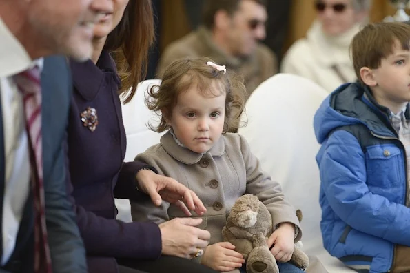 Princess Marie of Denmark and Prince Joachim of Denmark and Prince Henrik of Denmark and Princess Athena of Denmark visited Aalborg Zoo in Aalborg, Denmark.