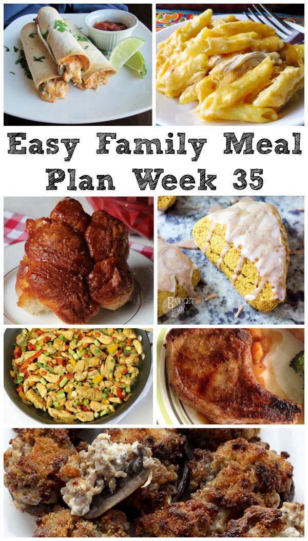 Cooking With Carlee: Easy Family Meal Plan Week 35