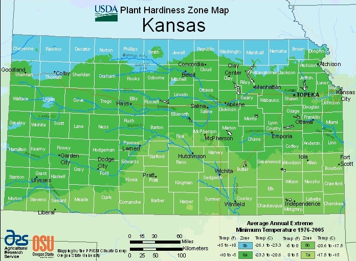 Farmers Know Best Kansas USDA Plant Hardiness Zones Map