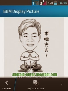 Trik solusi cara atasi tak bisa replace BBM display picture BBM di Android