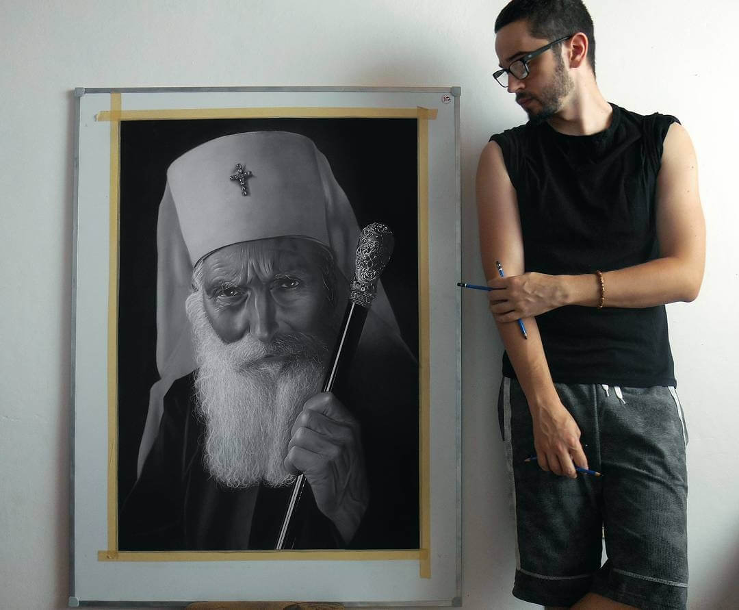 14-Large-Drawing-Spomo-Ubiparipović-Black-and-White-Celebrity-Pencil-Portraits