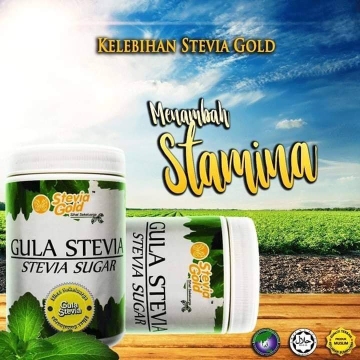 STEVIA ONE & STEVIA GOLD, PENGGANTI GULA TERBAIK LAGI BERKHASIAT STEVIA GOLD GULA PASIR