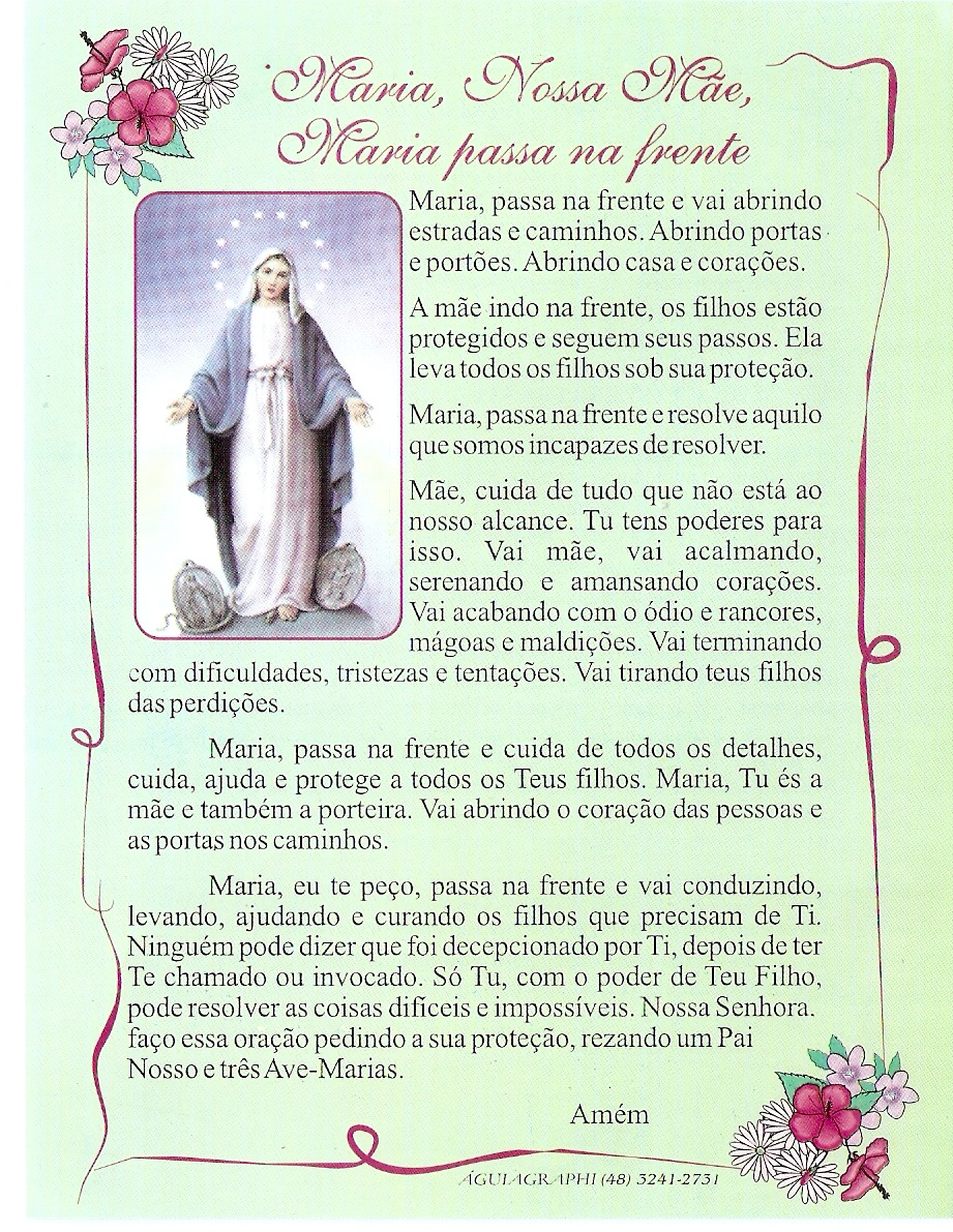 Paróquia Nossa Senhora da Conceição - Canoas: Maria passa na frente