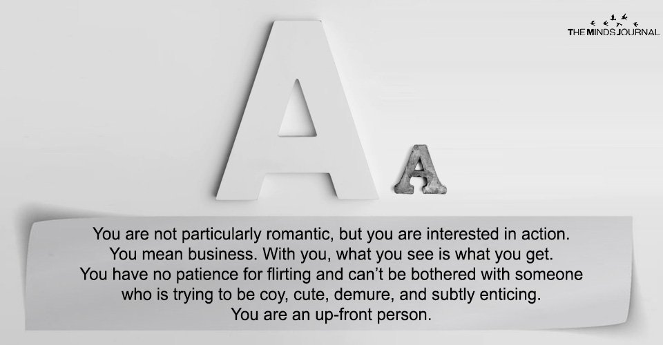 What The First Letter of Your Name Says About You