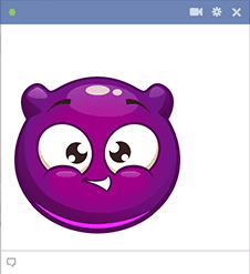 Purple Bubble Smiley