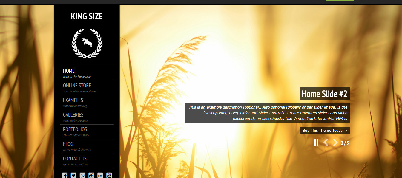 KingSize KingSize-Fullscreen Photography Themes