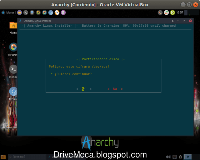 Aceptamos cifrar todo el disco Aceptamos cifrar todo el disco