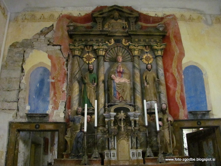 Koštabona, cerkev sv. Andreja Slovenija, J. Primorska