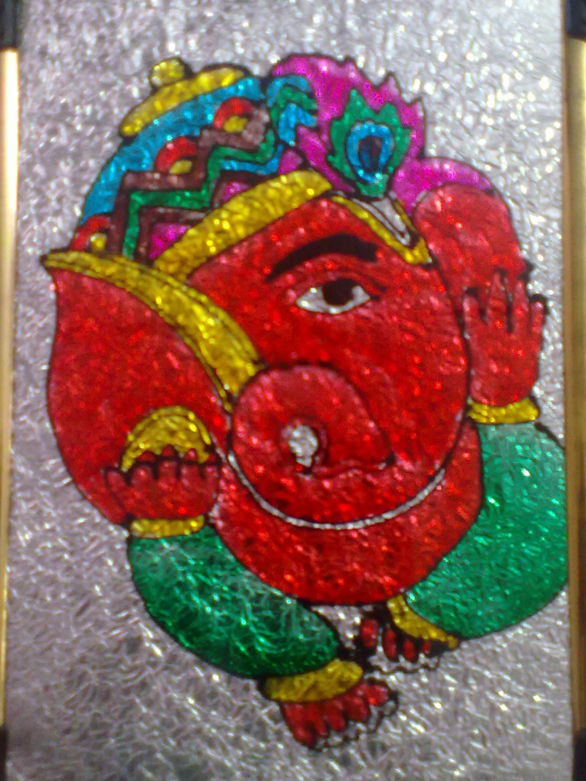 My Glass Paintings Glass Painting Of God Ganesha