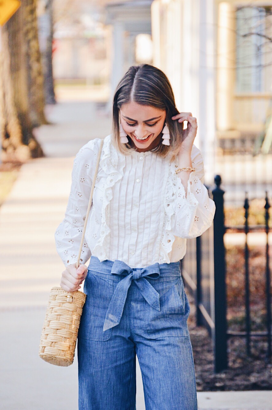 Chambray Culottes. - Simply Lauren Gray