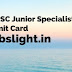 APPSC Junior Specialist Doctor Admit Card 2017 Exam Date, Hall Ticket
