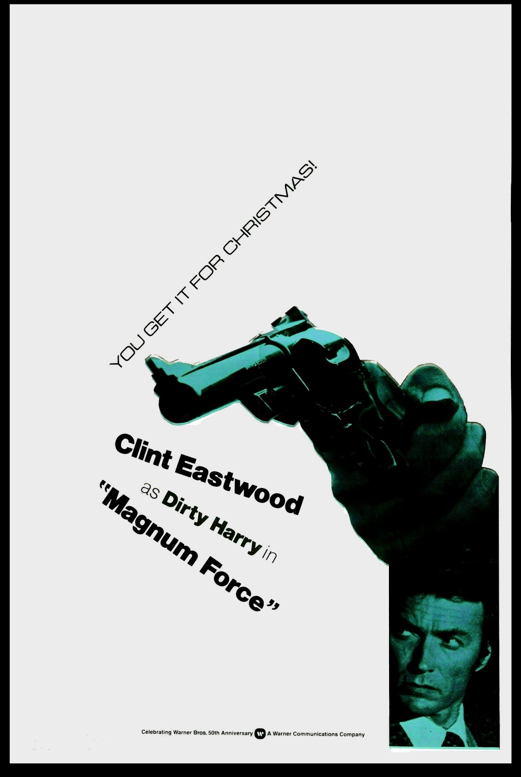 The Clint Eastwood Archive Rare Magnum Force Christmas Teaser poster