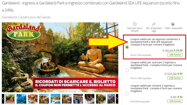 SCARICARE COUPON GARDALAND