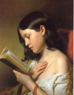 Niña leyendo (1850), de Franz Eybl (1806-1880)