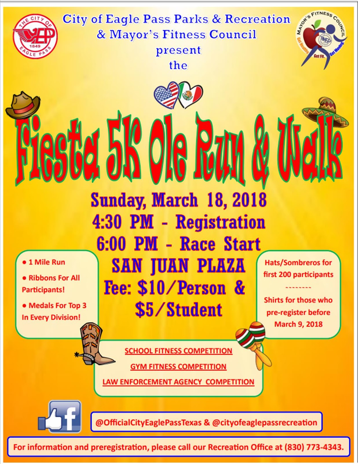 Eagle Pass ISD iVision City of Eagle Pass Fiesta 5K Ole Run & Walk