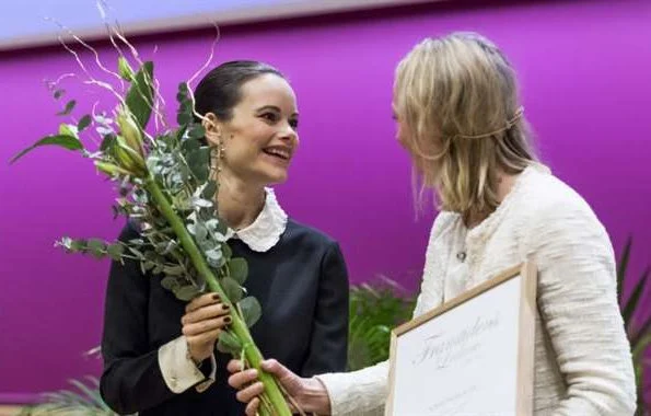 Princess Sofia wore By Malene Birger dress, Red Valentino dress, Stinaaj Stina black suede shoes, Pumps