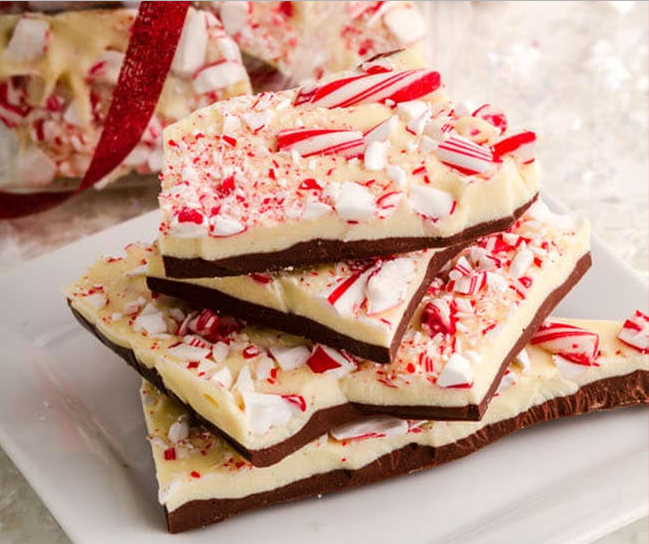 Chocolate Peppermint Bark dessert