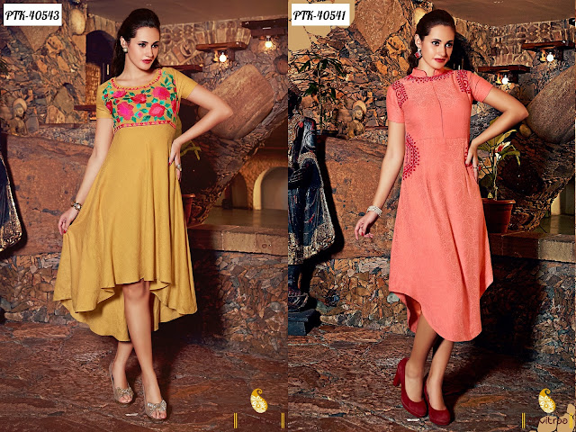 College girls wear fancy kurtis tunics with embroidery works online shopping at lowest prices