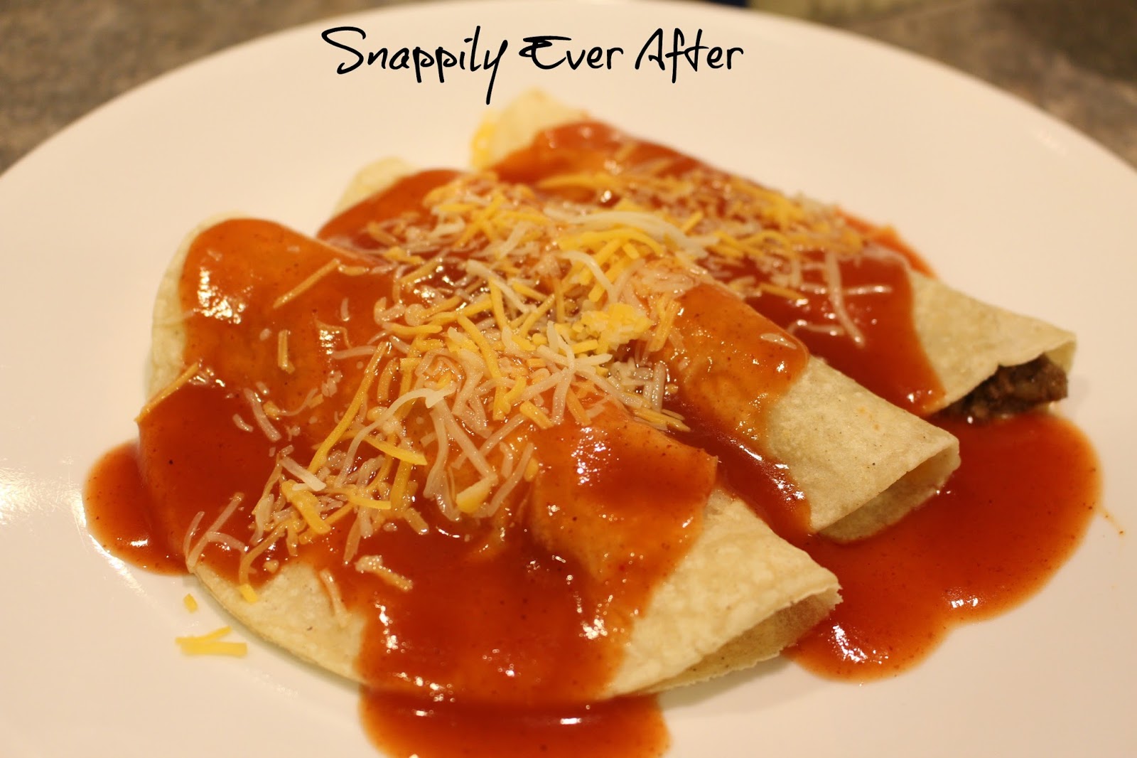 Snappily Ever After Folded Enchiladas