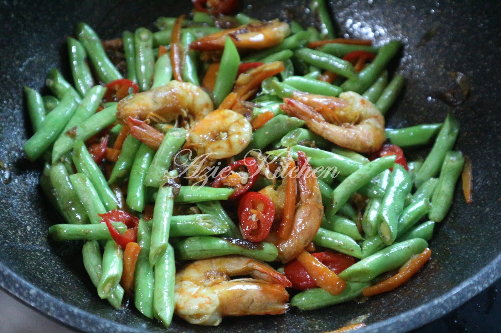 Udang Goreng Dengan Kacang Buncis Azie Kitchen Udang Goreng Dengan Kacang Buncis Azie Kitchen