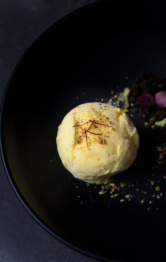 Saffron Icecream Lisa's Lemony Kitchen