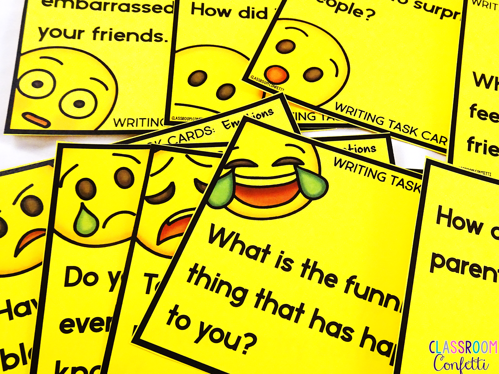 Writing cards. Writing cards