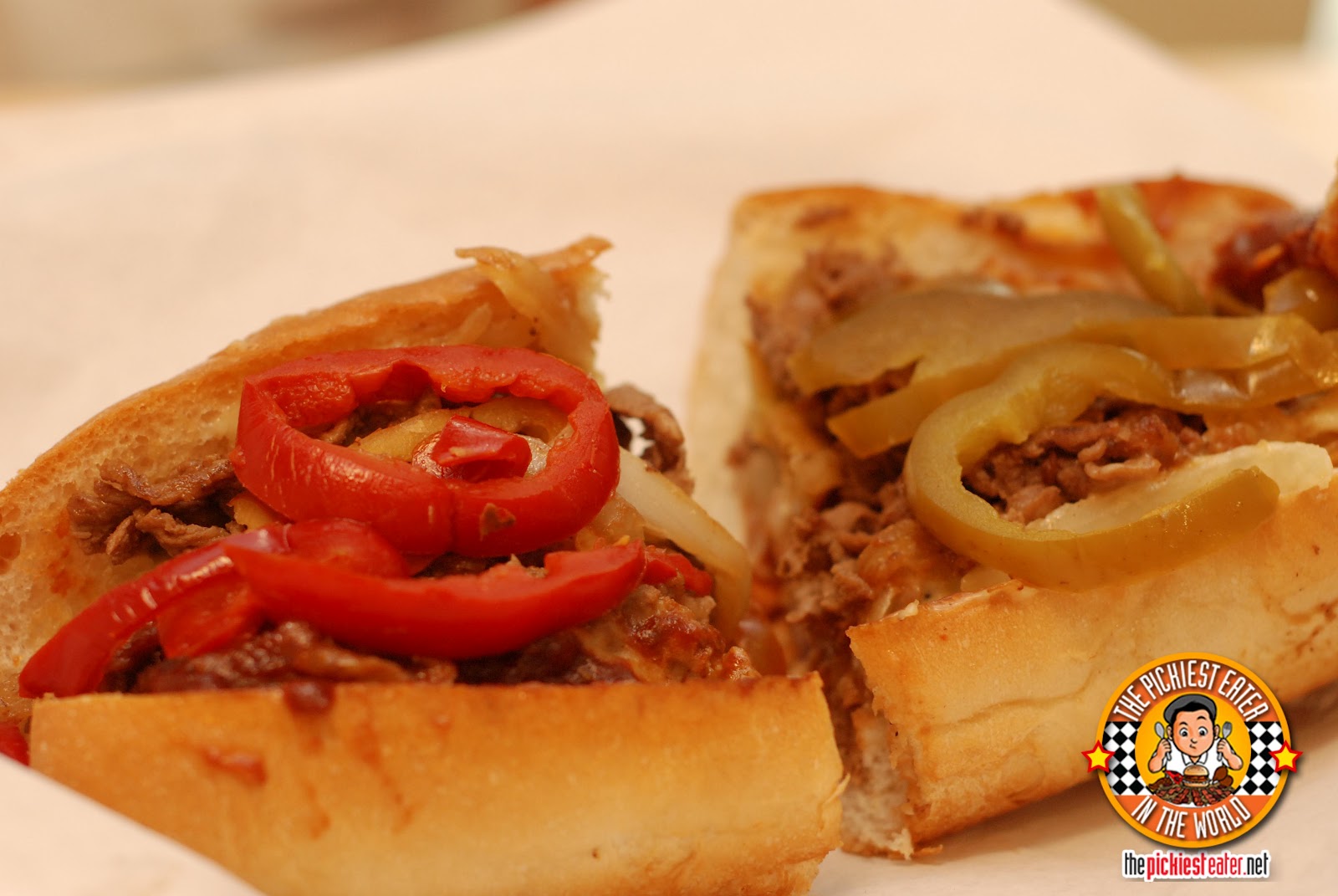 THE PICKIEST EATER IN THE WORLD FIRST STOP AT THE CHEESE STEAK SHOP!