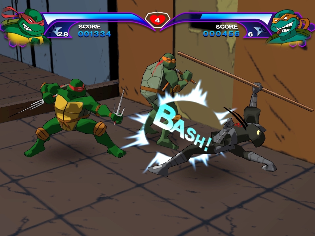 تحميل لعبة سلاحف النينجا 2003 بمساحة 100 ميجا بايت Tmnt-2003-game-1