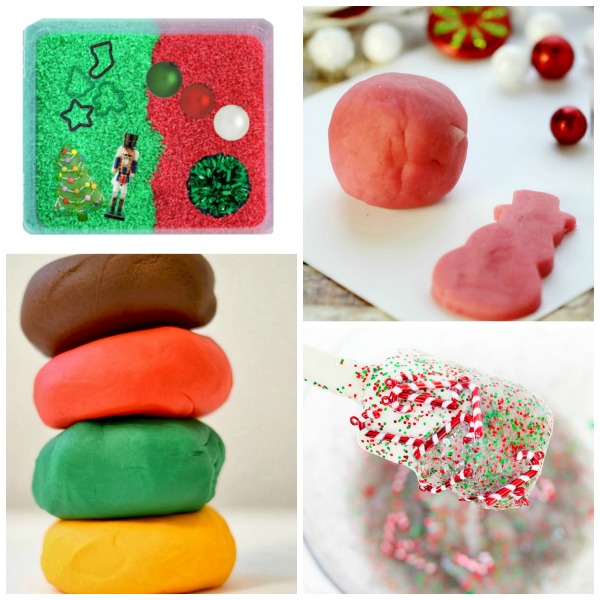 30+ CHRISTMAS PLAY RECIPES FOR KIDS: From Santa Slime to GRINCH GOO it's all here! #Christmasplayrecipes #Christmasslime #Christmasactivitiesforkids #Christmascrafts