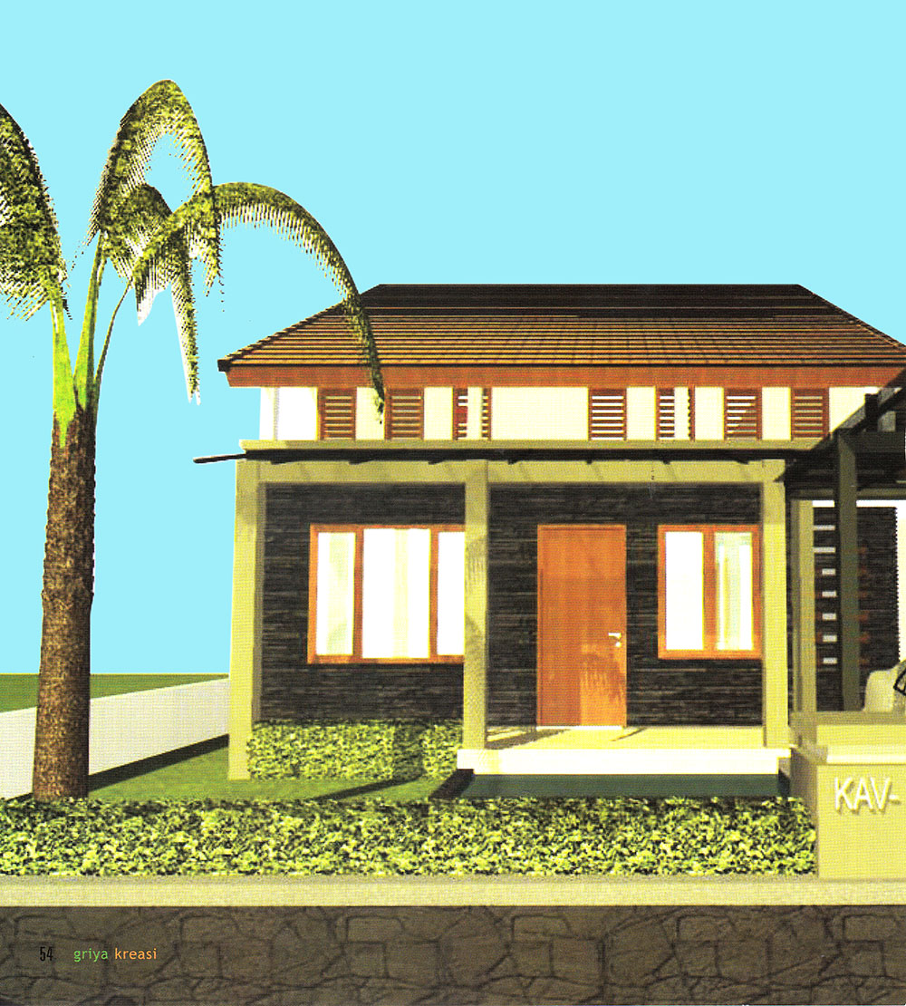 Rumah Tingkat dengan Konsep Memanfaatkan Ruang di Bawah Atap