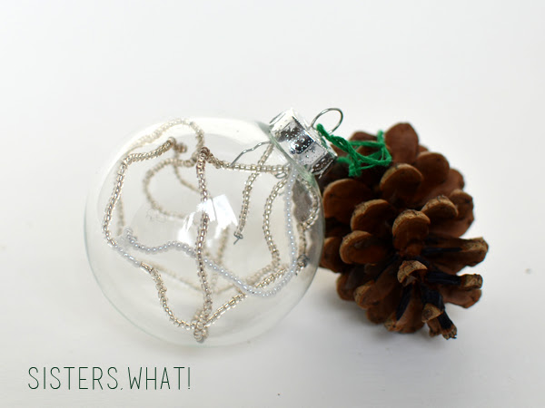 DIY light box || String of beads Christmas Ornaments Tutorial