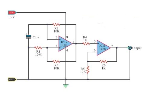 Pulse Generator using Basic Operational Amplifier
