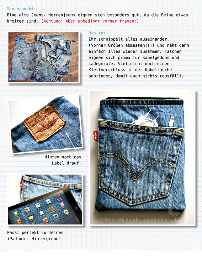 Ynas Design Blog, DIY iPad Tasche