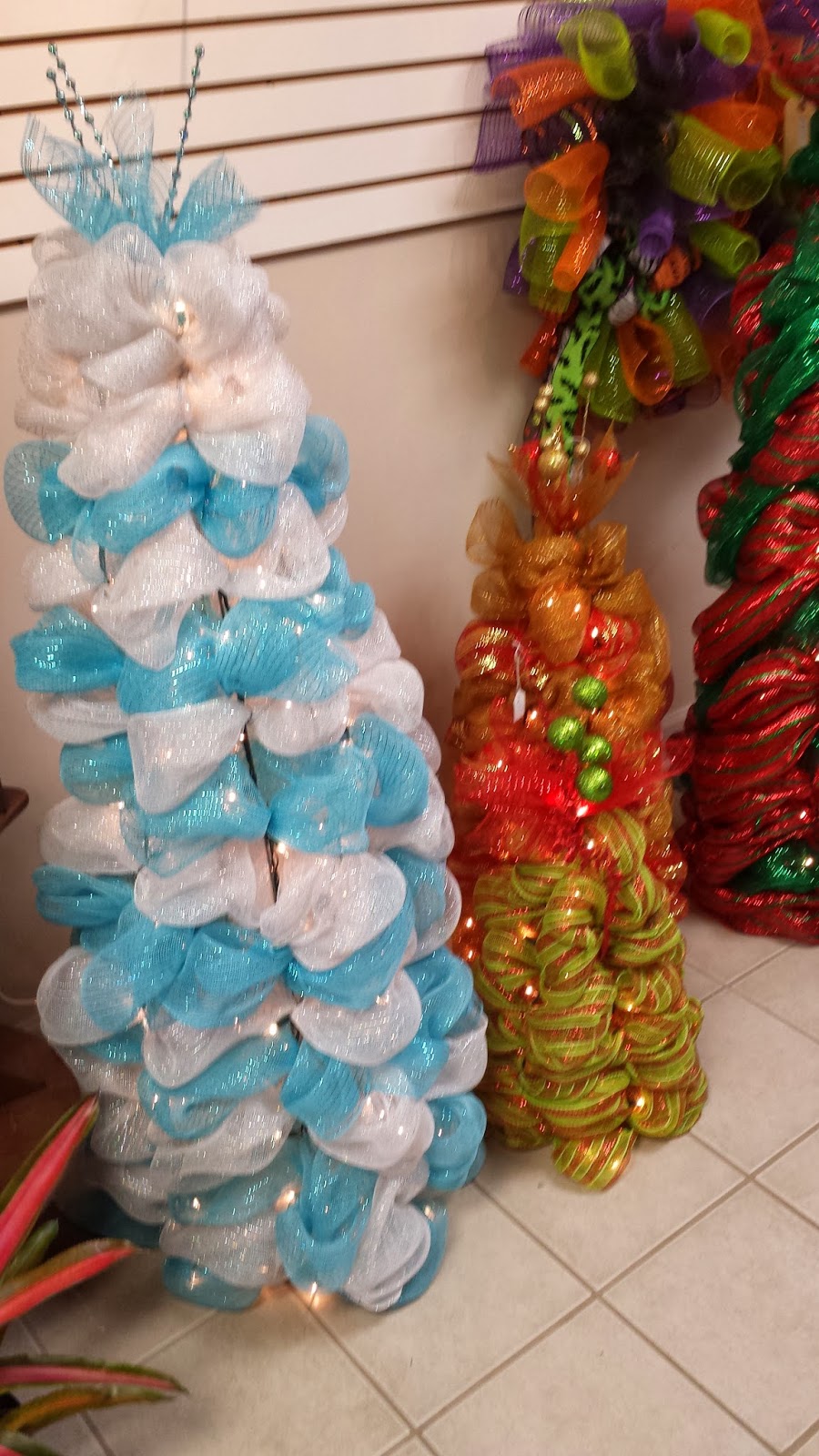 Jackson's Nursery & Landscape Center Deco Mesh Christmas Trees