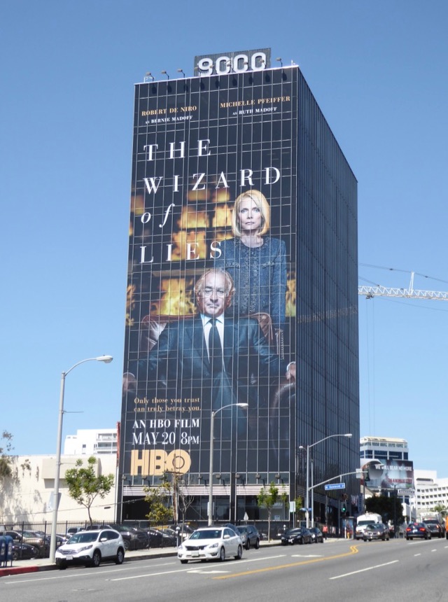 Daily Billboard The Wizard of Lies film billboards... Advertising for Movies TV Fashion Drinks