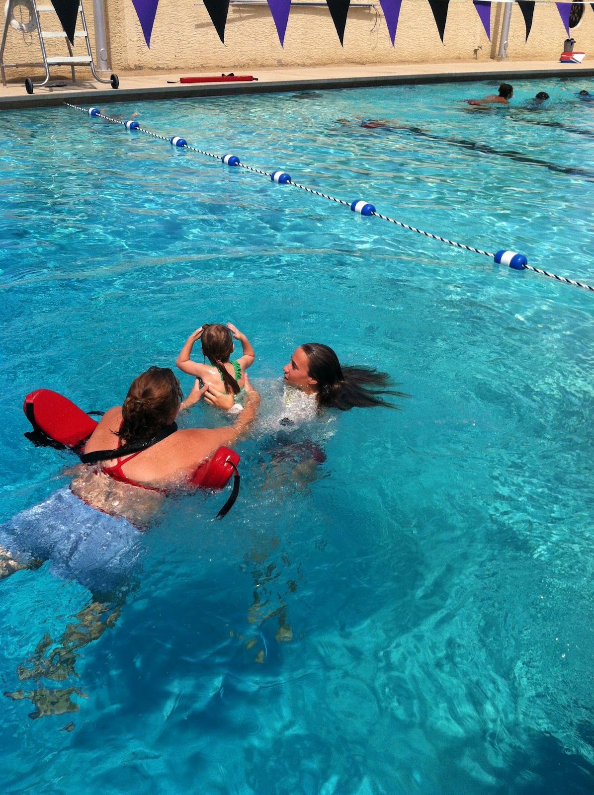 The Ideker Twins.: Girls FIRST Swimming Lessons.