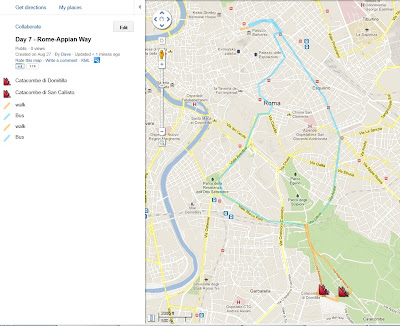 rome, italy, map, day 7, google maps, catacomb, rome, italy, map, day 7, google maps, catacomb,